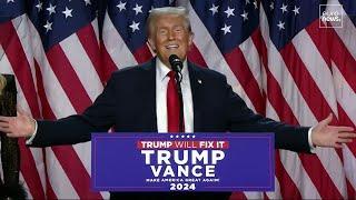  Donald Trump claims victory in first speech following US presidential election 2024