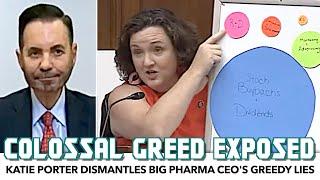 Katie Porter Exposes Big Pharma CEO's Greedy Lies To His Face