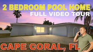 [SOLD] 2 Bedroom Pool Home in Cape Coral, FLORIDA | Under 380k