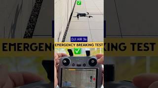 DJI AIR 3s emergency braking test #dji #djiair3s #drone #tech #diy #djidrone