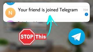 How to turn off new contact joined message in Telegram