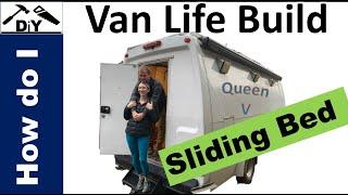 VanLife Conversion || Build a Sliding Bed