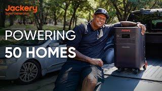 Powering 50 Homes Challenge | Jackery Solar Generator 5000 Plus