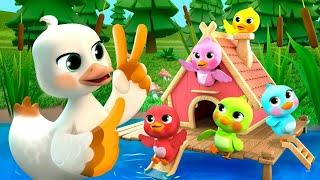 Five little ducks went swimming one day | nursery rhymes & kids songs