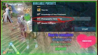 How to complete photography of herbivores/ #ark pursuit/Ark survival evolved / Tamil/English/ 2021️