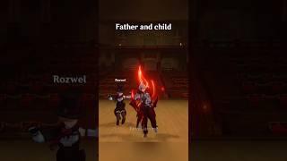 Father vs Mother parenting child #genshinimpact #genshin #hoyoverse #fyp