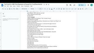 The Script for HMV: Pink Elephants on Parade (For @CoolZDanethe5th )