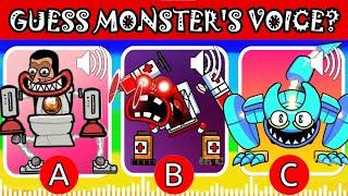 GUESS THE VOICE THE MONSTERS (Creppy Air Wubbox, Cyan But Wubbox, Skibidi Toilet But Wubbox) Part 1