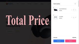 7#3 Shop with laravel 10 cart total price