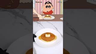 Anime Pancakes in Real Life! #Shorts #shinchan