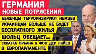 Германия новые потрясения. Беженцы терроризируют немцев. Украинцам больше не будет бесплатного жилья