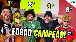 TABELA DO BRASILEIRÃO 38ª Rodada ️ | FOGÃO CAMPEÃO, CORINTHIANS BATE RECORDE E FURACÃO É REBAIXADO