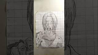 Drawing itachi Uchiha #shorts #anishart #anime #naruto