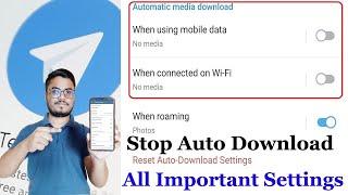 Telegram Auto Download Problem Solved |Turn Off Automatic Media Download In Telegram - Telegram 2021