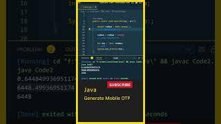 Java Tutorial For Beginners, Java Interview Questions, ( Generate OTP ) Java Course, Java in Telugu
