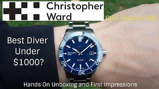 Best Swiss Dive watch under $1000? Christopher Ward C60 Trident pro 600 Dive Watch Hands-on Unboxing