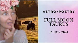 Full Moon in Taurus (in Poetry) 15th November 2024