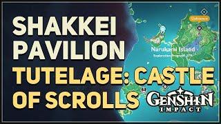 Shakkei Pavilion Genshin Impact (Tutelage Castle of Scrolls)