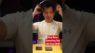 REAL Noise Cancellation Test - Full Video Below  #bose #anc  #ancheadphones #techreviews