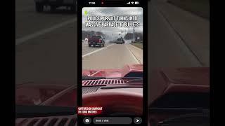 MUST WATCH: Police chase turns into massive barrage of bullets!