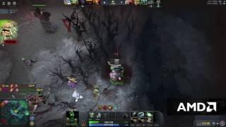 RTZ teaching his team mate to play Dota 2