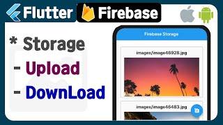 Flutter with Firebase (4) - Storage ( Upload , Download Images, Image Picker ) example, tutorial