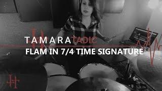 Flam in 7/4 time signature - tamaradrummer