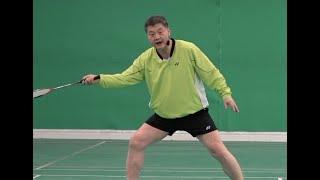 Badminton Footwork Skills-The "Recovery Step" The Wrong & Right Way 2 Not Keeping Two Feet Apart