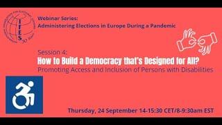 (Armenian spoken & sign language) September 2020 IFES Webinar on Access of Persons with Disabilities