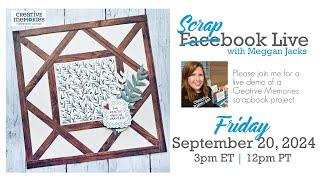 Scrapbook Live with Meggan - Wood Beam Layout