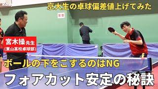 回転を理解するとカットのイメージが覆る　ドライブ対カットではボールの回転は一方向　つまりスイング時のラケット面は…？｜卓球偏差値上げてみたpart10