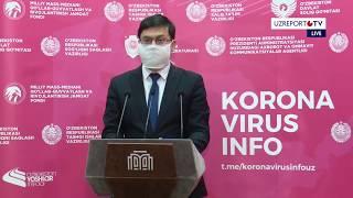 UZREPORT TVda Anvar Umarov ishtirokida koronavirus mavzusiga bag'ishlangan brifing