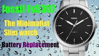 fossil Fs5307 The Minimalist Slim watch Battery Replacment #watchservicebd