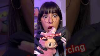 ASMR girl gives her Labubu a piercing #asmr #shorts #comedy