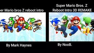 Comparative Super Mario bros Z reboot intro