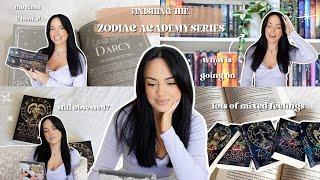 finishing the ZODIAC ACADEMY series ️ romantasy reading vlog