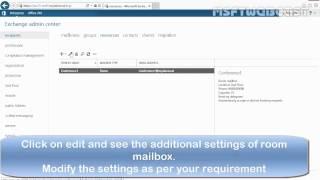 How to Create and Configure Room Mailbox in Exchange 2013 SP1