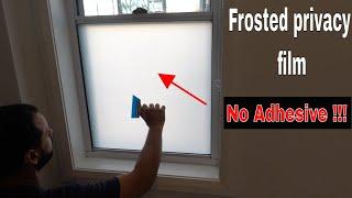 How to frost glass window the easy way