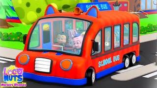 Wheels On The Bus, Kids Song and Nursery Rhyme By Loco Nuts