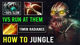 How to Fast Jungle 11Min Radiance Lifestealer Just Run At Them 100% Unkillable Carry Dota 2