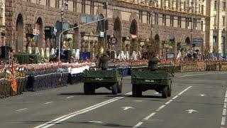 Kiev hosts a military parade for 27 years of independence