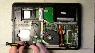 Asus K50IJ laptop disassembly, take apart, teardown tutorial