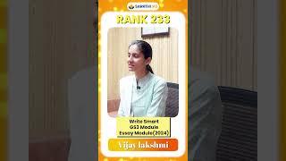 Behind AIR 233: Vijaylakshmi | GS 3, Write Smart & Essay Feedback | UPSC 2024 Final Results