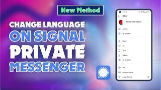 How to Change Language on Signal Private Messenger 2024 | Skill Wave