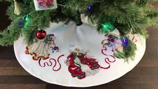 134 Готовая юбка под елку Dimensions Mystical Angel Tree Skirt