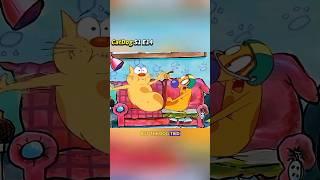 In order to prevent the cat from drinking cola, the dog tied up the cat's belly.#funny #catdog