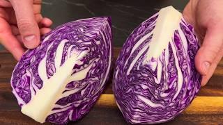 This cabbage is so delicious that I cook it 7 times a week! Cabbage dinner in 15 minutes!