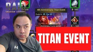 ANNIVERSARY COINS & TITAN POINTS | TITAN EVENT | RAID Shadow Legends