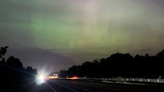 4K Night Drive in Dublin, Ohio | Northern Lights Hunt | No Commentary