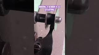Winding a bobbin is so satisfying #sewingmachine #sewingmadeeasy #sewing
